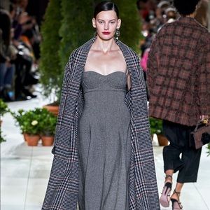 Oscar de la Renta Wool Runway Dress